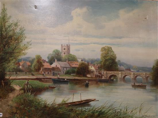 George Whyatt Henley on Thames 76 x 102cm, unframed